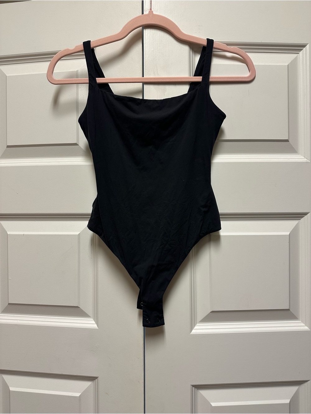 Skims Black One-Piece tank